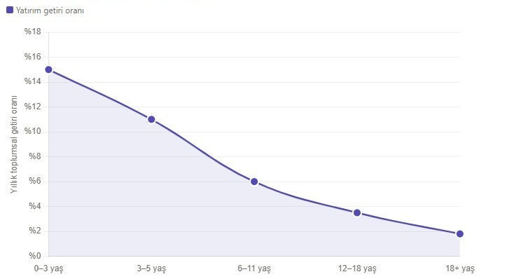 Heckman Eğrisi - Yaşa Göre Yatırım Getirisi